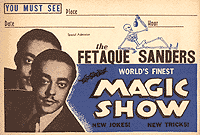 Fetaque Sanders World's Finest Magic Show Poster